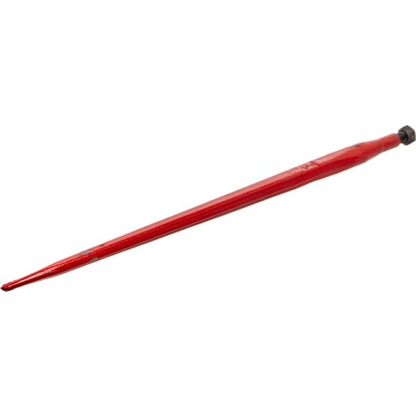 Battista Porteri Loader tine, straight, square section 37x800mm, pointed tip with M20x1.5mm nut, red, FT12