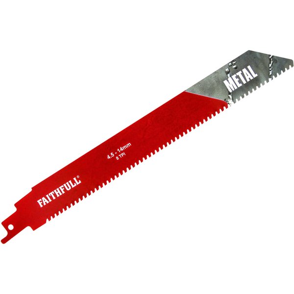 Faithfull S1130HM Metal Carbide Sabre Saw Blade 228 mm x 8 TPI FAISBS1130HM