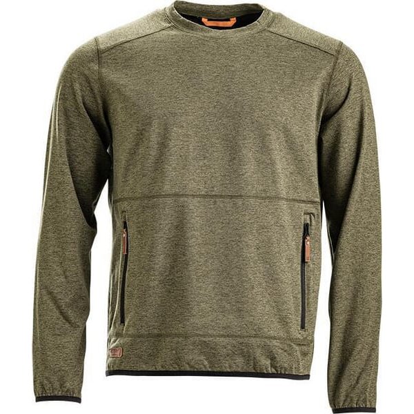 Kramp Fleece shirt O-neck Men, olive 2XL KW506101802060
