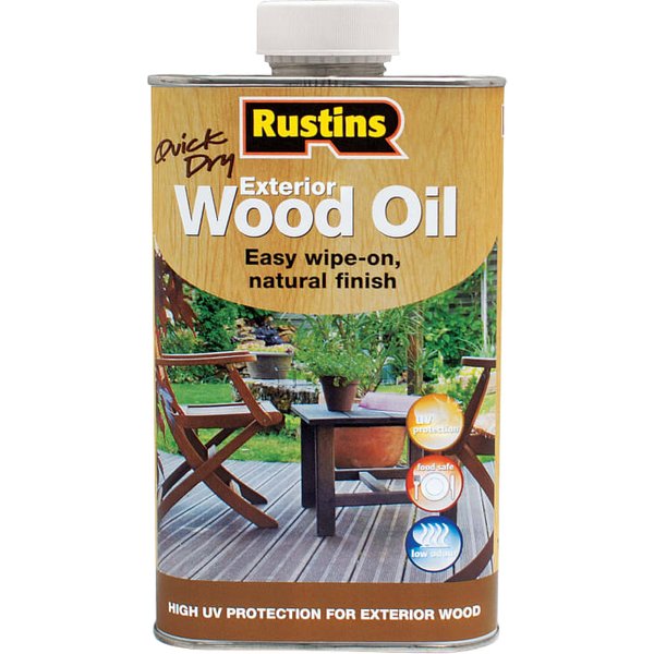 Rustins Quick Dry Exterior Wood Oil 1 litre EWDOIL1000