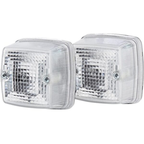 Hella Reversing light square, 12/24V, white, bolt on, 84x51x84mm, Blade terminal, 2ZR003014091
