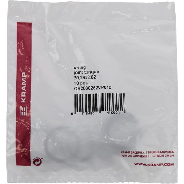 Kramp O-ring 20.29x2.62 75 shore Viton 10x OR2030262VP010