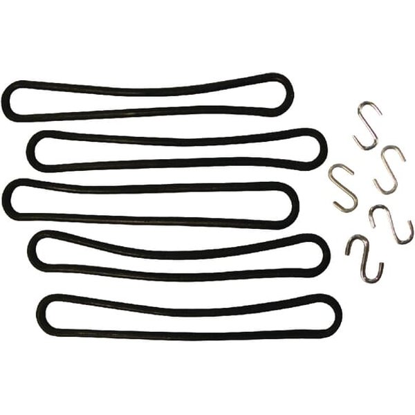 Unbranded Rubber loop 240mm 5x with S hook 4546300