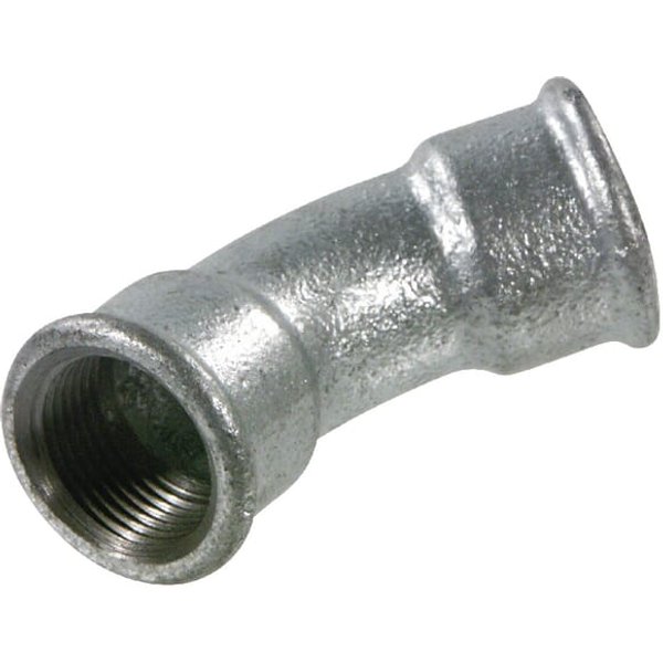 Kramp Elbow 45° galv. 2xF 4" FG414