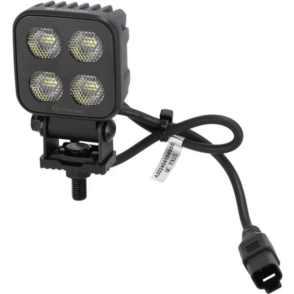 Kramp Work light LED, 40W, 2650lm, square, 12/24V, white, 70.1x126.6x49.7mm Deutsch plug, Flood, 8LED's LA10832