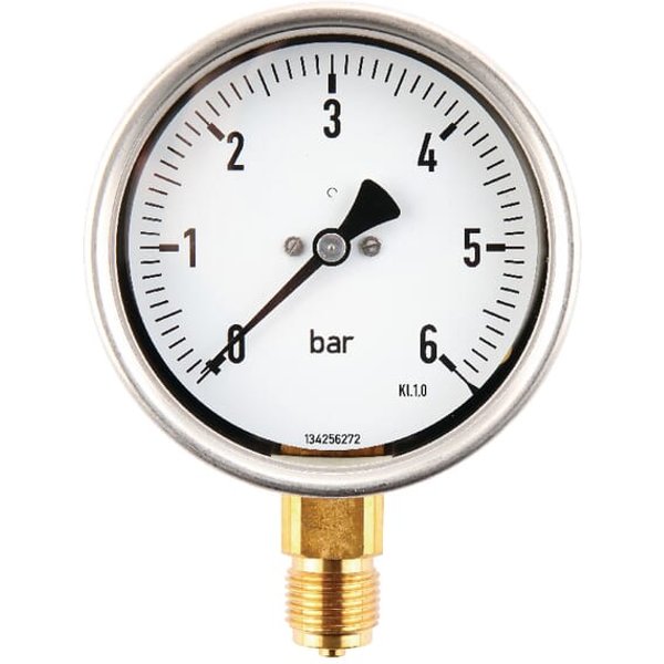 ET Pressure gauge diameter 100 0-6bar 1/2" MA1006L08SSGF