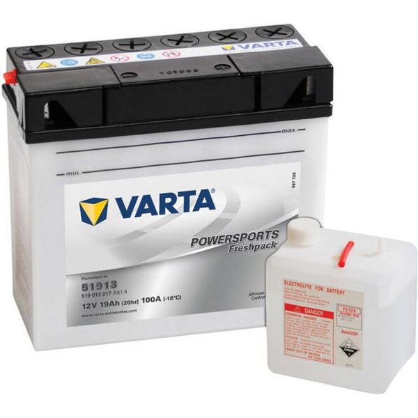 VARTA Battery 12V 19Ah 170A Powersports Freshpack 519013010I314PS