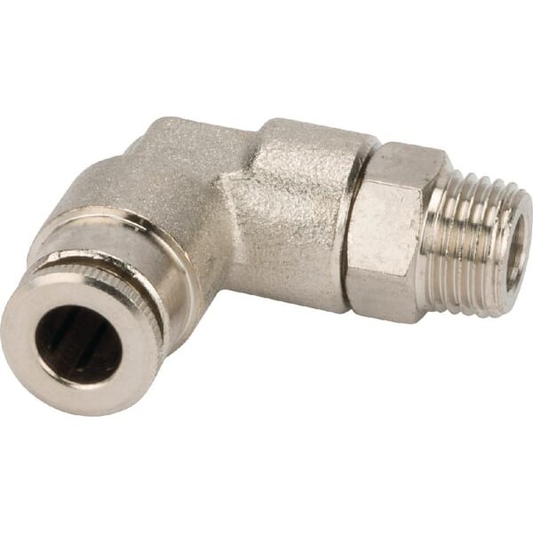 Kramp Push-in fitting diameter 6mm 90° swivel, male thread M10x1 CLWSS6MK101