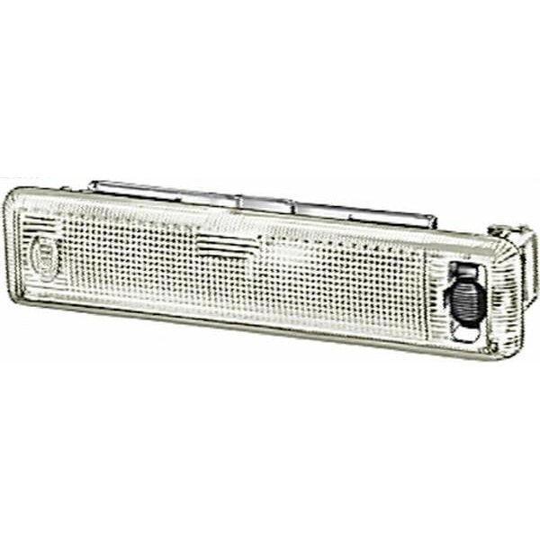 Hella Interior light rectangular, 12/24V, transparent, clamp, 30x30x133mm, 2JA001357002