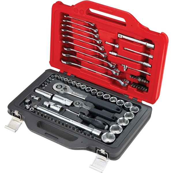 Facom 1/4in & 1/2in Drive Socket Set, 82 Piece RSL.151-EPW82PB