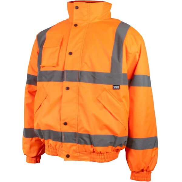 Scan Hi-Vis Bomber Jacket Orange L UC804-O