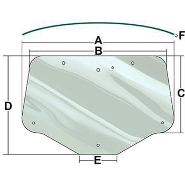 Vapormatic Rear window glass VPM7436