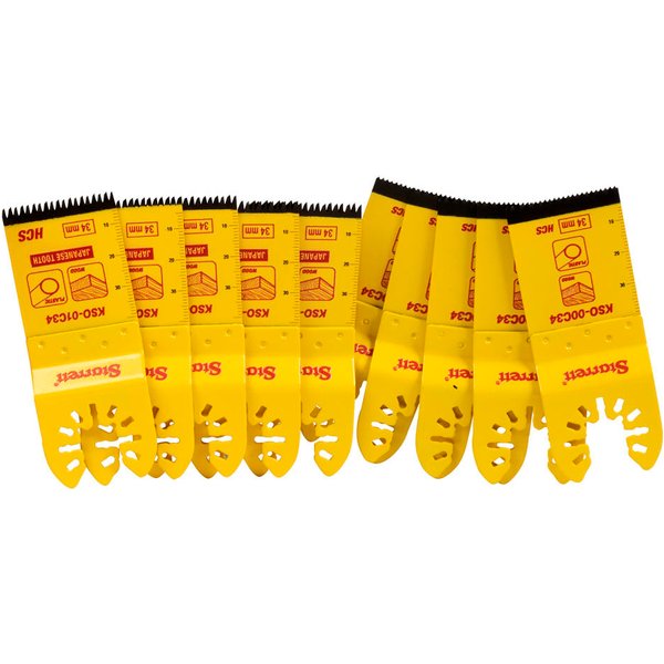 Starrett KSO-1000 Oscillating Blade Set, 10 Piece KSO-1000