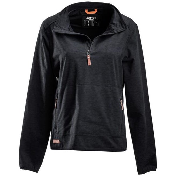 Kramp Fleece shirt 1/2 zip Ladies, charcoal 2XL KW5011101811060