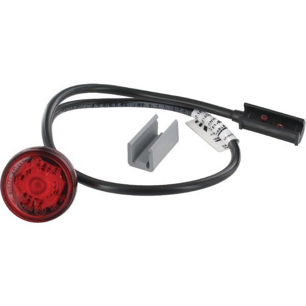 Aspöck Marker light LED, round, 12/24V, red, bolt on, Monopoint II by 316804087