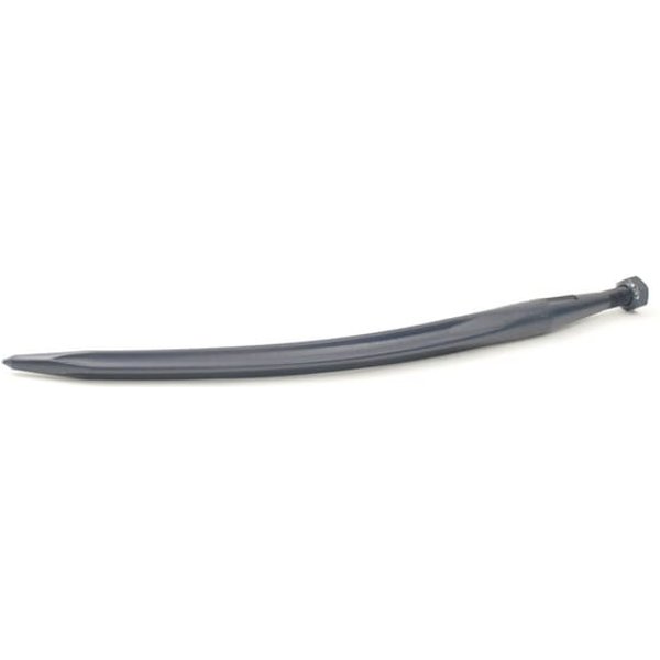 Forges du saut du tarn Loader tine, curved, star section 35x670mm, pointed tip with M20x1.5mm nut, blue, FST FT486196