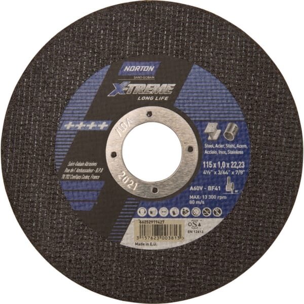 Norton Cutting disc Straight X-Treme Life 115x1 66252919427