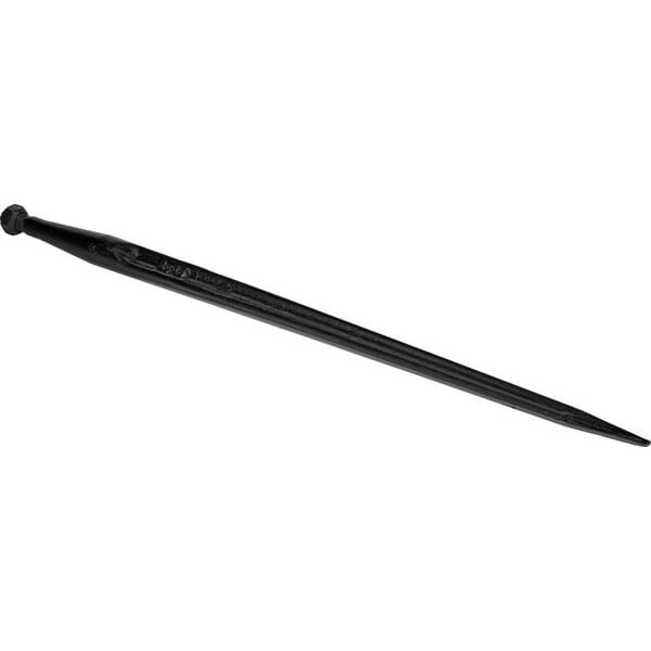 Battista Porteri Loader tine, straight, double T section 38x810mm, pointed tip with M22x1.5mm nut, black, FT1