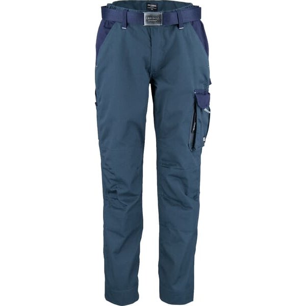 Kramp Work trousers, unisex, 3XL, W44-48", green/blue, Kramp Original KW102030082122