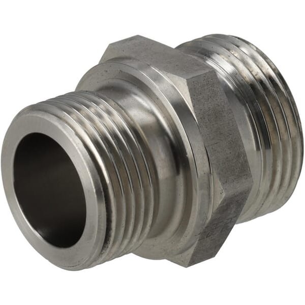 PH Hydraulik Male Stud coupling 15L x 3/8" BSP SS GES15LR38SS