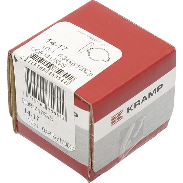 Kramp Ear clamp double stainless steel 15-17 mm OOR1417RVS