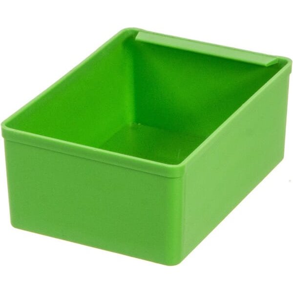Dinzl Tray insert 117x83x48mm, green plastic, D48 2200470