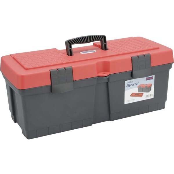 Hünersdorff Tool case 560x260x230mm, 17l capacity, blue/grey polypropylene, WE6632