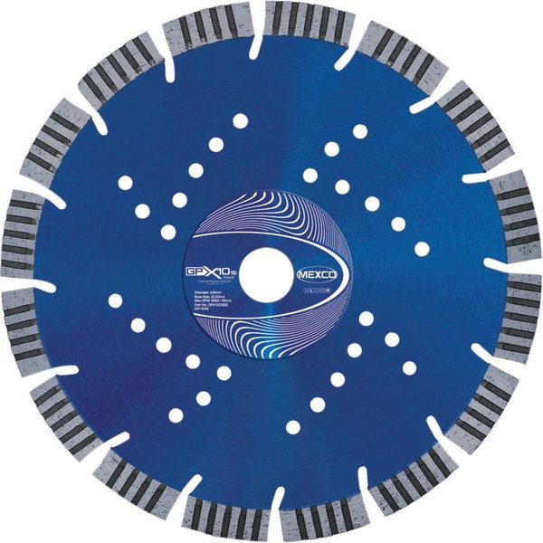 MEXCO GPX10-15 Concrete Diamond Blade 230 x 22mm GPX1523022