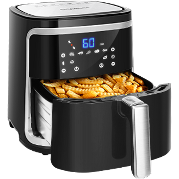 Aigostar Cube - Freidora De Aire Sin Aceite 7L, 1900W, 7 Funciones Preestablecidas. Doble Uso: Con Cesta O CajóN. Sin Bpa. Libro De Recetas Incluido-image