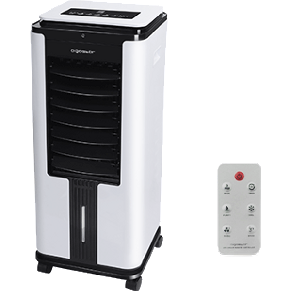 Aigostar Elsa - Enfriador De Aire Grande, 4 En 1 Climatizador Evaporativo, EnfríA, Purificador, Humidificador, Ventilador, Temporizador 12H, DepóSito 7 L, 3 Velocidades Con Mando A Distancia-image