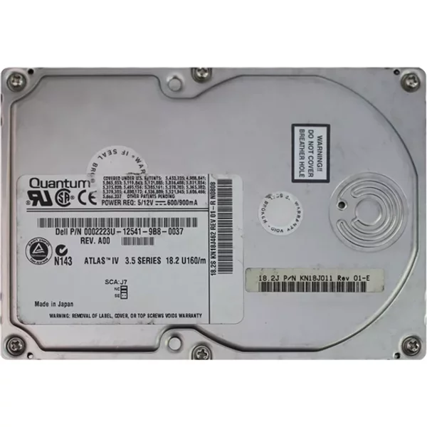 Dell 02223U | 18.2GB 7200RPM Scsi 2MB Cache 80-Pin 3.5-Inch Hard Drive-image