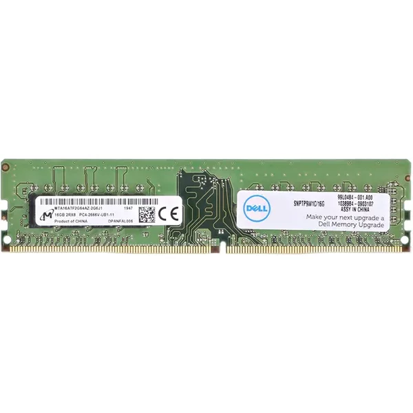 Micron MTA16ATF2G64AZ-2G6J1 | 16GB Ddr4-2666Mhz PC4-21300 Non-Ecc Unbuffered Udimm CL19 2Rx8 1.2V 288-Pin Memory Module-image