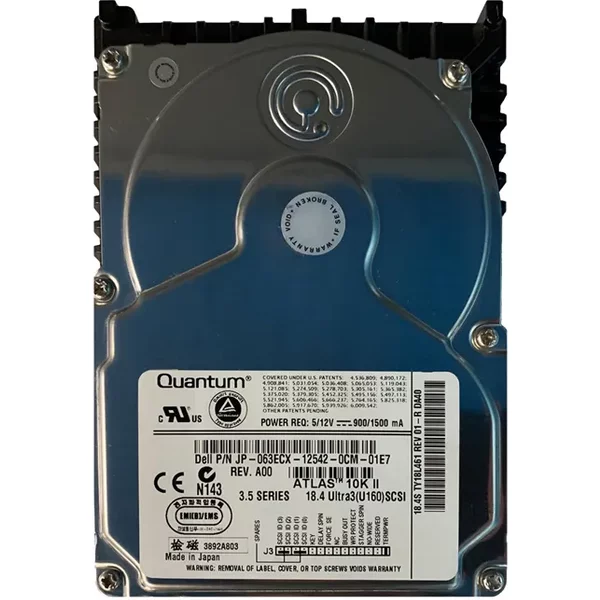 Dell 63ECX | 18GB 10000RPM Ultra160 Scsi 2MB Cache 68-Pin 3.5-Inch Hard Drive-image