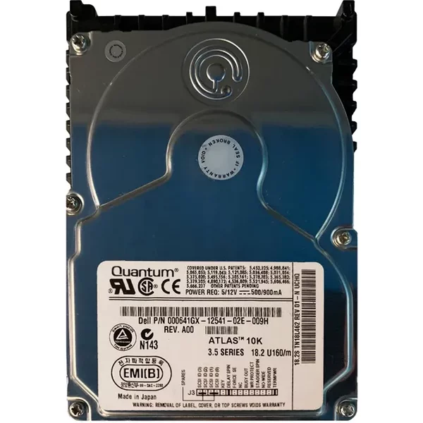 Dell 00641GX | 18GB 10000RPM Ultra-160 Scsi 68-Pin 2MB Cache 3.5-Inch Internal Hard Drive-image