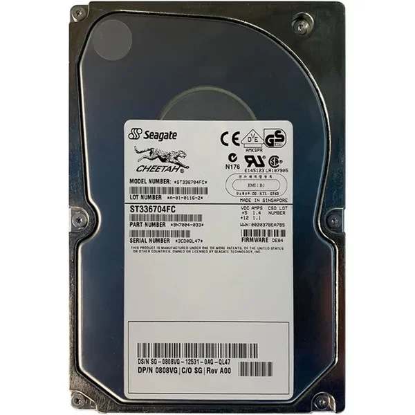 Dell 00808VG | 36.7GB 10000RPM Fibre Channel 2Gb/S 4MB Cache 3.5-Inch Internal Hard Drive-image