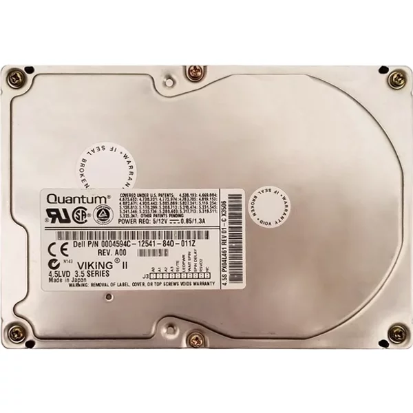 Dell 4594C | 4GB 7200RPM Ultra Wide Scsi 512KB Cache 3.5-Inch Hard Drive-image