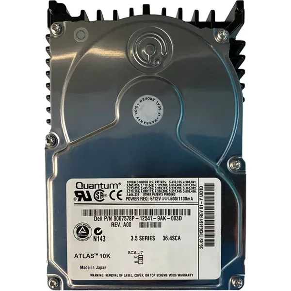 Dell 7578P | 36.4GB 10000RPM Ultra160 Scsi Hot-Pluggable 80-Pin 3.5-Inch Hard Drive-image