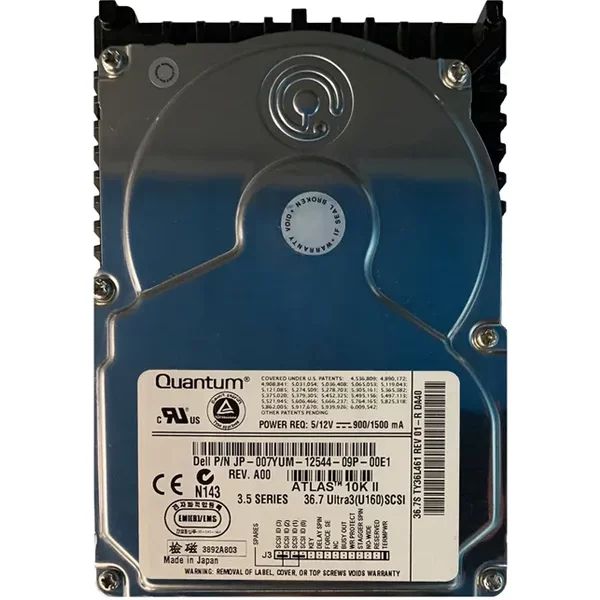 Quantum TY36L461 | Atlas 10K II 36.7GB 10000RPM Ultra160 Scsi 8MB Cache 68-Pin 3.5-Inch Hard Drive-image