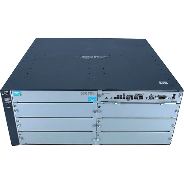 Hp J9539A#ABA | Procurve 5400Zl Series E5406-44G-Poe+/4G-Sfp 44 X RJ-45 Ports 1000Base-T Poe + 4 X Sfp Ports + 4 X Expansion Slots Layer 4 Managed 4U Rack-Mountable Gigabit Ethernet Network Switch-image