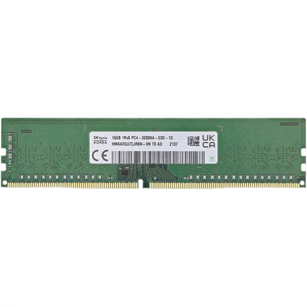 Hynix HMAA2GU7CJR8N-XNT0 | 16GB Ddr4-3200Mhz Ecc Unbuffered CL22 288-Pin Udimm 1.2V 1Rx8 Memory Module-image