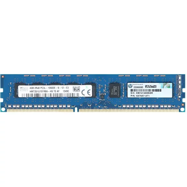 Hynix HMT351U7EFR8A-H9 | 4GB Ddr3-1333Mhz PC3-10600 Ecc Unbuffered Udimm CL9 2Rx8 1.35V 240-Pin Memory Module-image