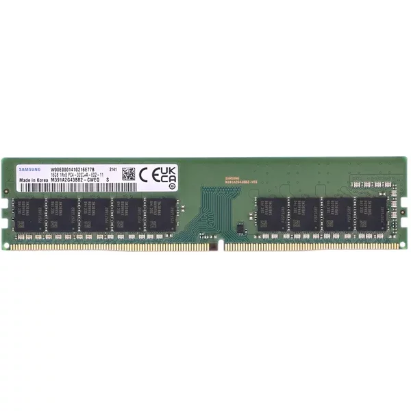 Samsung M391A2G43BB2-CWE | 16GB Ddr4-3200Mhz PC4-25600 Ecc Unbuffered Udimm CL22 1Rx8 1.2V 288-Pin Memory Module-image