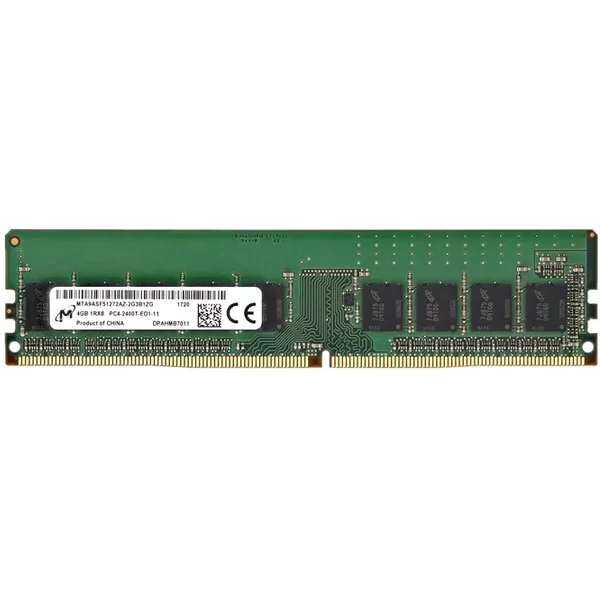 Micron MTA9ASF51272AZ-2G3B1 | 4GB Ddr4-2400Mhz PC4-19200 Ecc Unbuffered Udimm CL17 1Rx8 1.2V 288-Pin Memory Module-image
