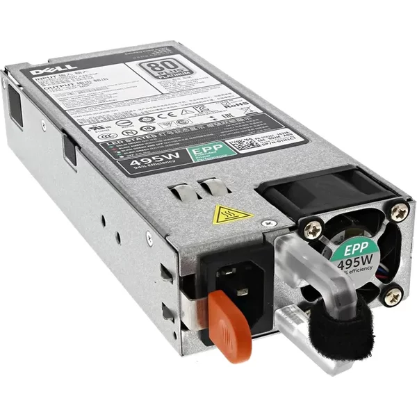 Dell VKDD2 | 495-Watts 100-240V 6.5A 50-60Hz Hot-Pluggable 80-Plus Platinum Power Supply For Poweredge R730 / R740 / R630-image