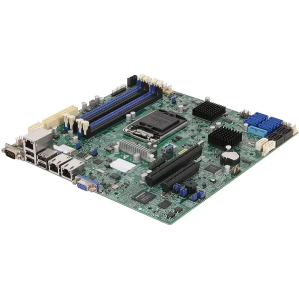 Supermicro X10SL7-F | Socket LGA1150 Intel C222 Express Pch Chipset Micro-Atx System Board (Motherboard) Supports Celeron/Pentium/Xeon E3-1200 V3/V4 Series DDR3 4X Dimm-image