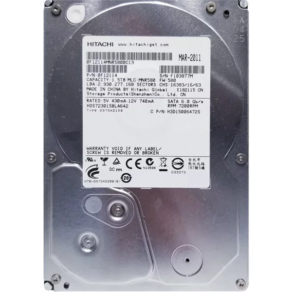 Hitachi H3D15006472S | Deskstar 7K3000 Series 1.5TB 7200RPM Sata 6Gb/S 64MB Cache (512) 3.5-Inch Hard Drive-image