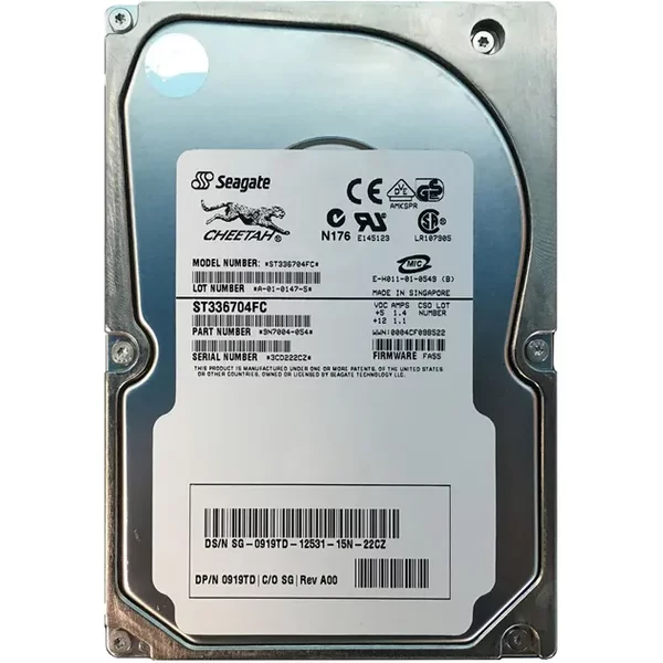 Dell SG-0919TD | 36GB 10000RPM Fibre Channel 2 Gb/S 3.5-Inch 8MB Cache Hard Drive-image