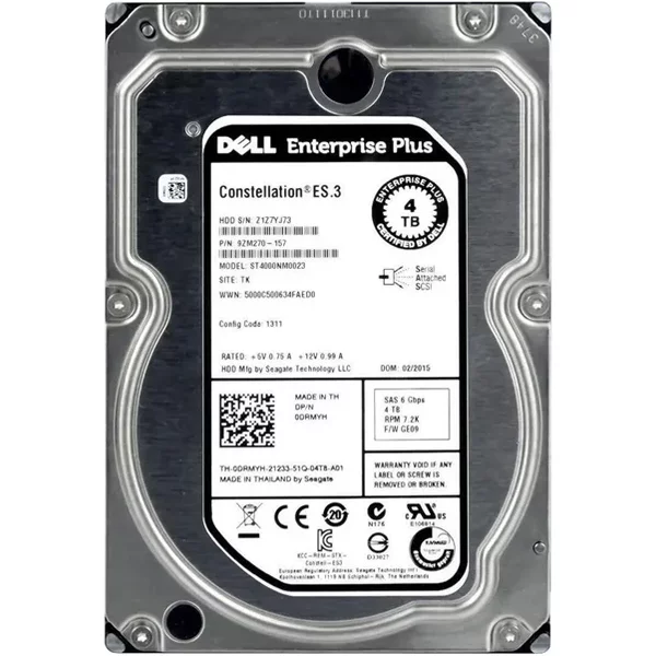 Seagate 9ZM270-157 | Constellation ES.3 Series 4TB 7200RPM SAS 6Gb/S 128MB Cache (Ce) 3.5-Inch Hard Drive-image
