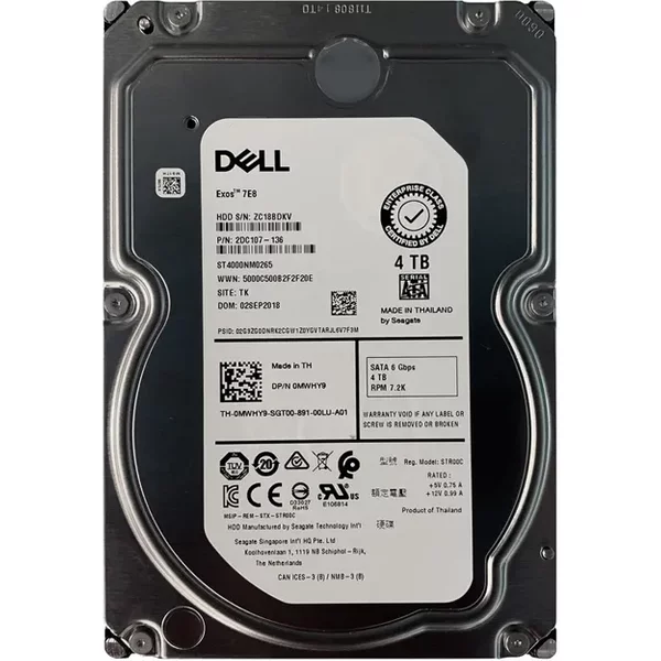 Seagate ST4000NM0265 | Enterprise Capacity 4TB 7200RPM SATA 6Gb/s 128MB Cache (512e / SED FIPS) 3.5-Inch Internal Hard Drive
