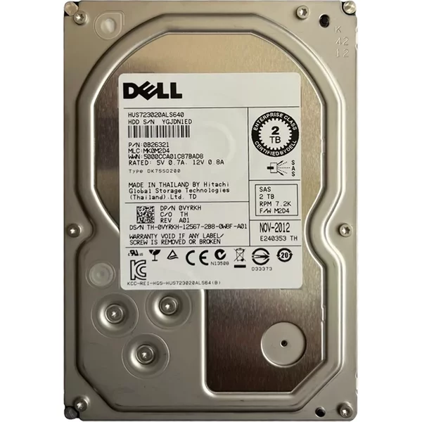 Hgst 0B26321 | Ultrastar 7K3000 Series 2TB 7200RPM SAS 6Gb/S 64MB Cache 512E 3.5-Inch Enterprise Hard Drive-image